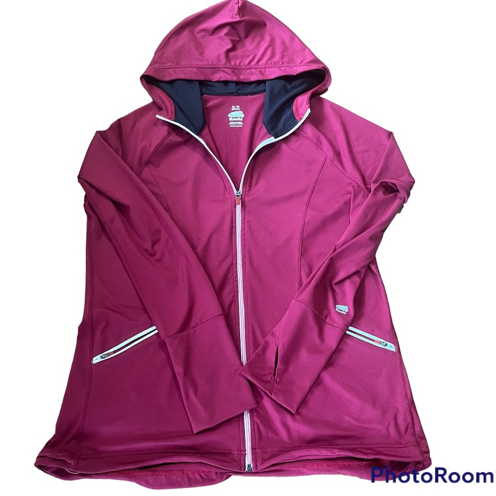 Roots Red Zip Up Jacket